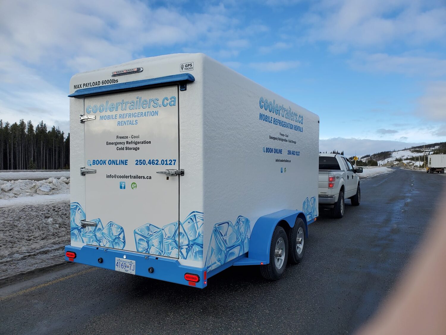 Mobile Refrigeration Freezer or Cooler Trailers for Rent or Sale Kamloops BC coolertrailerskamloops.ca